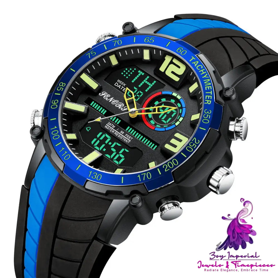 Dual Display Multifunctional Men’s Watch