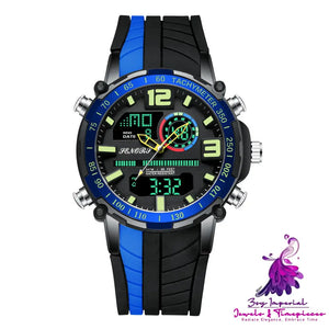 Dual Display Multifunctional Men’s Watch