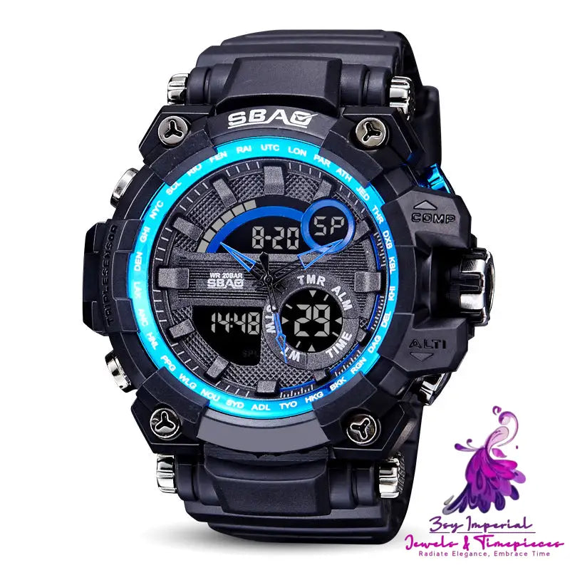 Dual Display LED Outdoor Men’s Watch