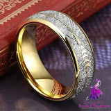 Fashion Minimalist Gold Ring Double Color Imitation Polished