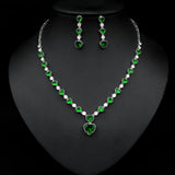 Bridal Zircon Jewelry Set