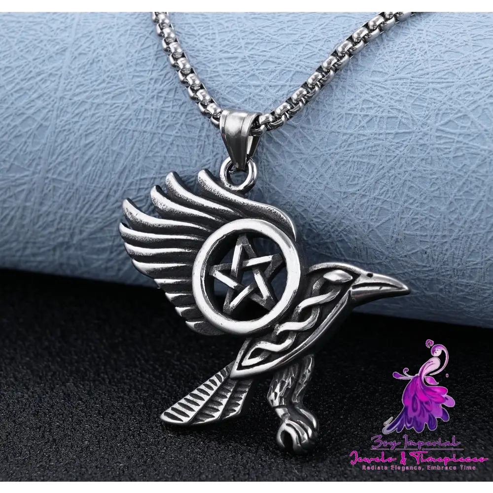 Eagle Wings Pentagram Necklace