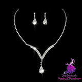 Necklace and Eardrop Set for Women