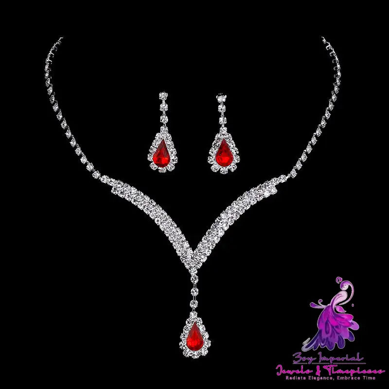 Necklace and Eardrop Set for Women