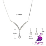 Necklace and Eardrop Set for Women