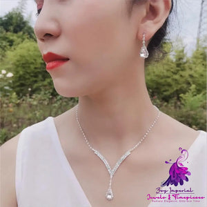 Necklace and Eardrop Set for Women