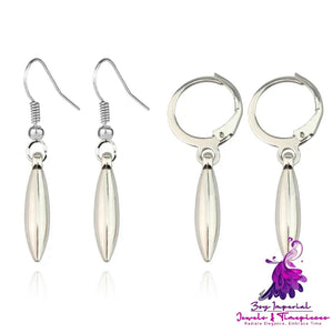 Girls’ Fashion Silver Cone Eardrop Alloy