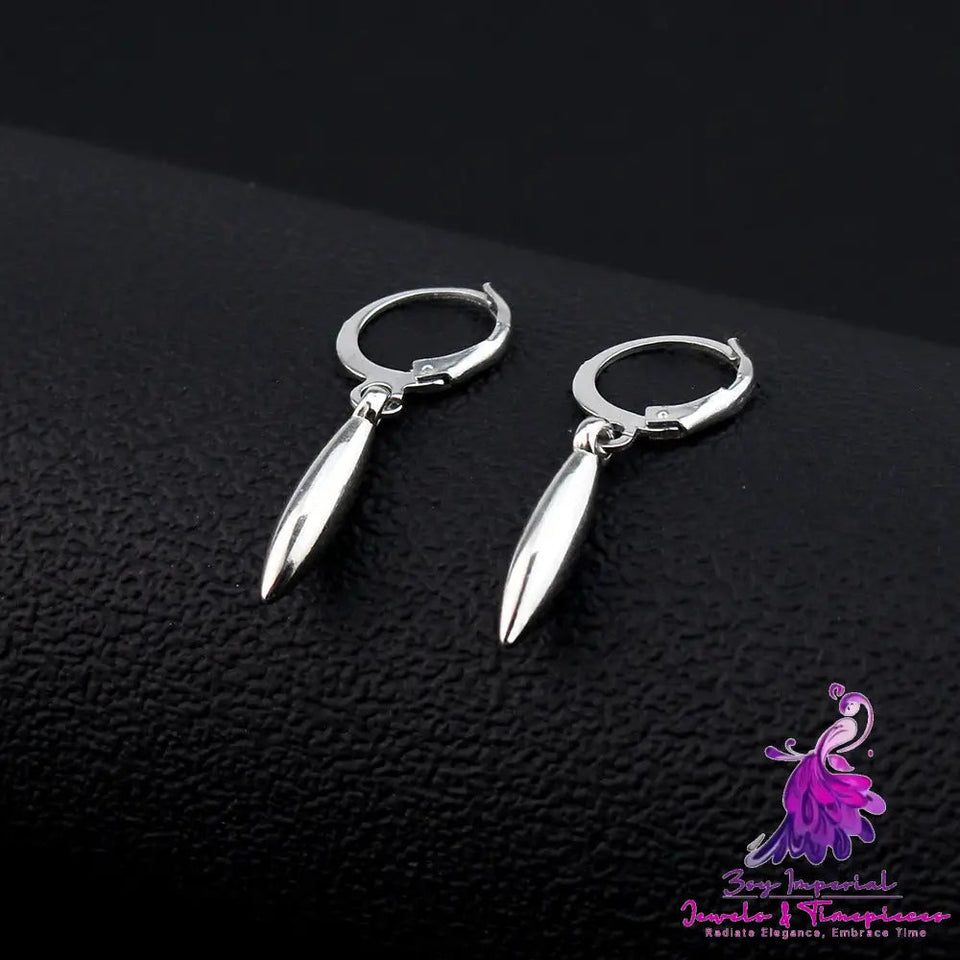 Girls’ Fashion Silver Cone Eardrop Alloy