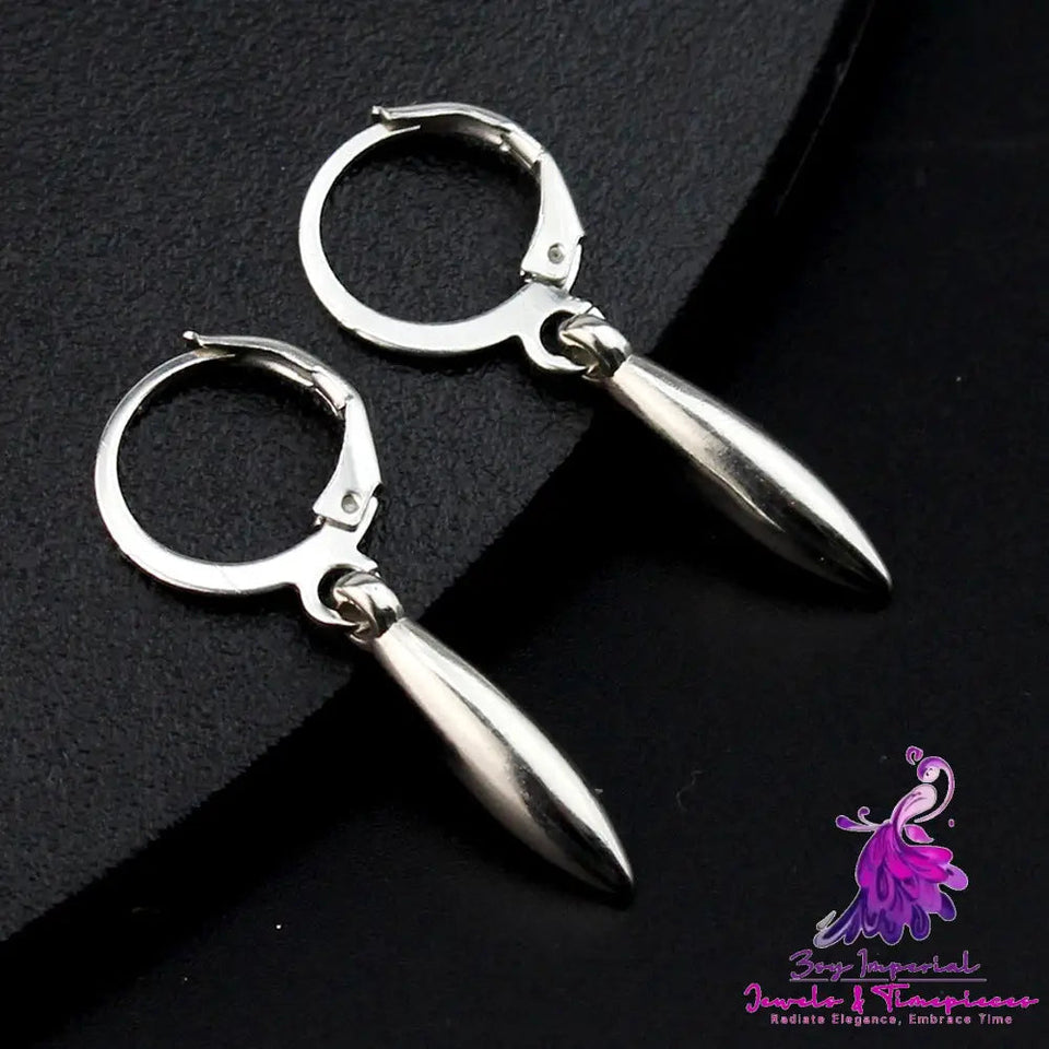 Girls’ Fashion Silver Cone Eardrop Alloy