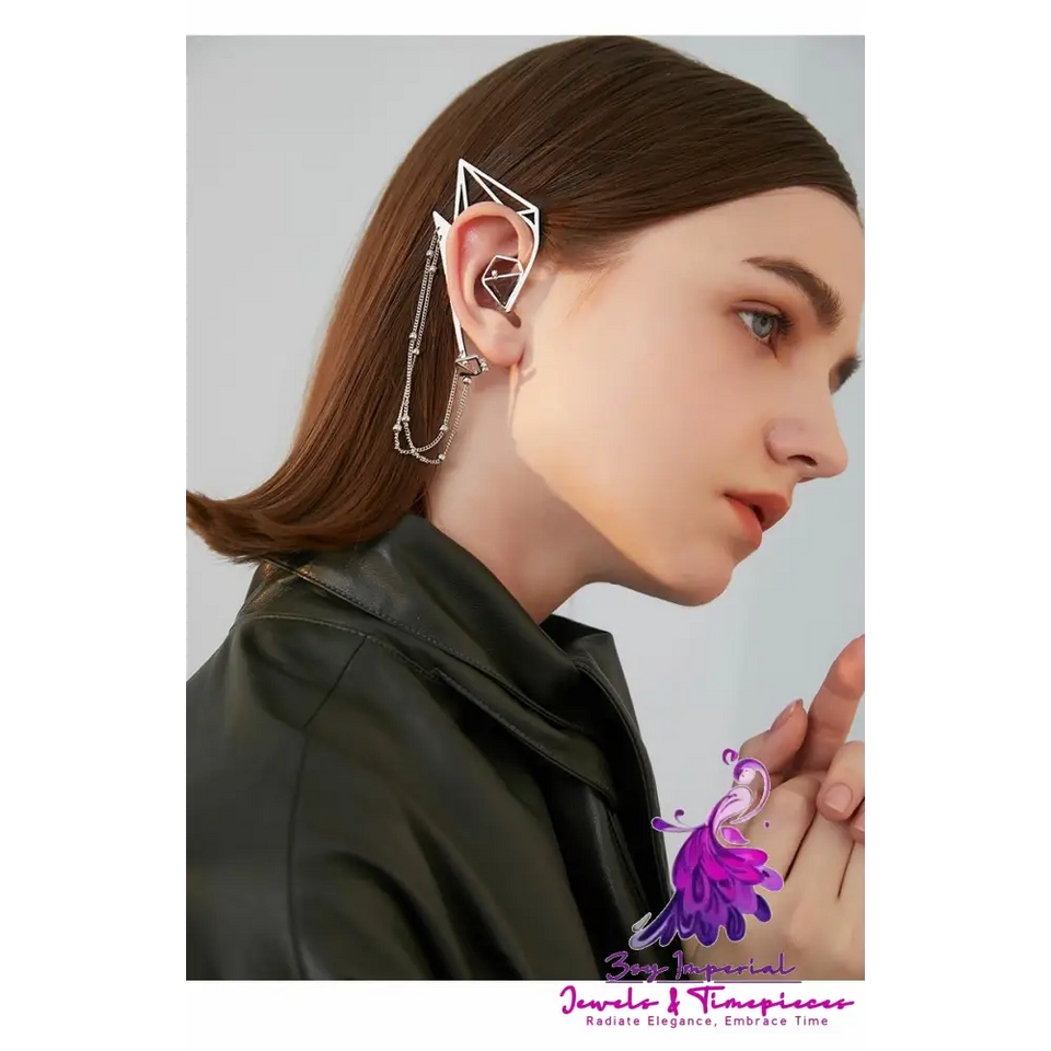 Geometric Earhook Earrings