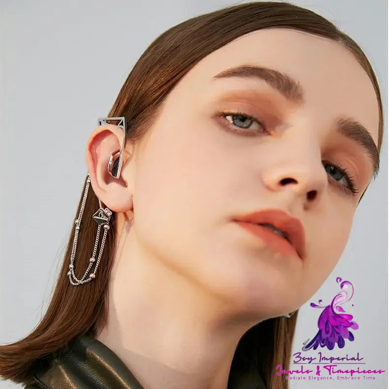 Geometric Earhook Earrings