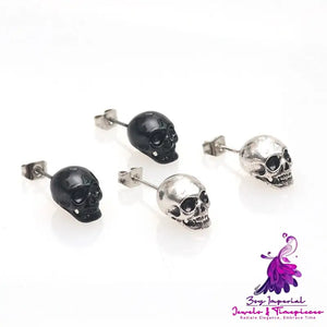 Retro Skull Eardrops Halloween Earrings