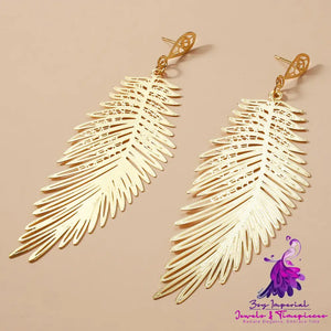 Hollow Leaf Earrings