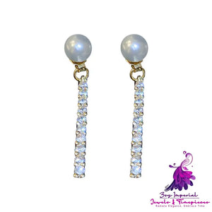 Real Gold Electroplated Pearl Earrings