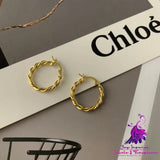 Simple Elegant Round Glossy Earrings for Women