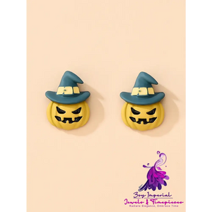 Geometric Halloween Ladies Earrings