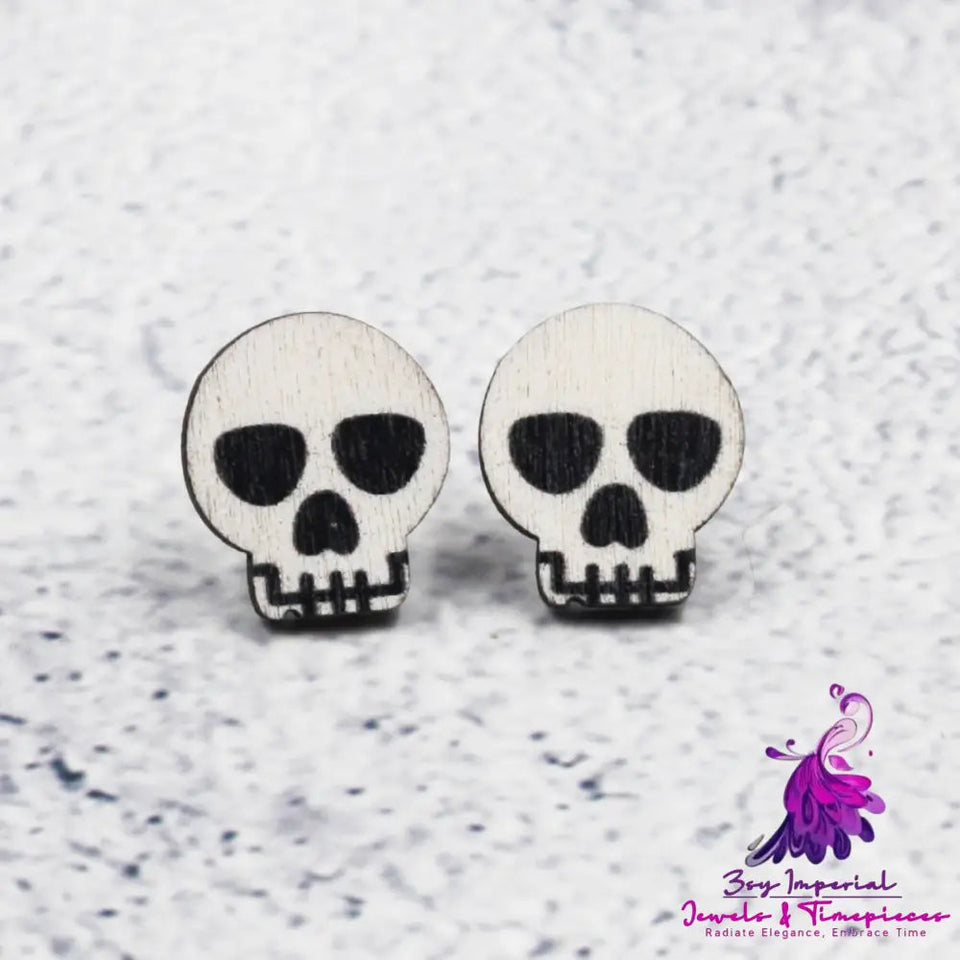 Fashion Personality Horror Halloween Bat Stud Earrings