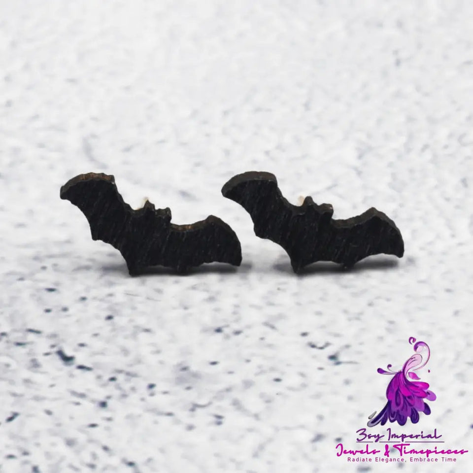 Fashion Personality Horror Halloween Bat Stud Earrings