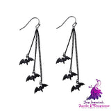 Women’s Fashion Simple Halloween Bat Earrings