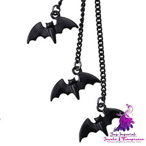 Women’s Fashion Simple Halloween Bat Earrings