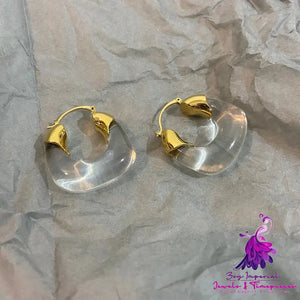 Transparent Resin Earrings