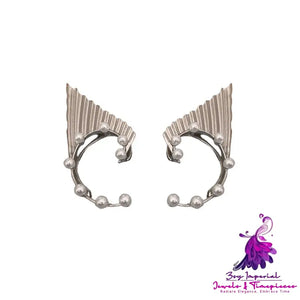 Metal Elf Ear Clip Earrings with Niche Design