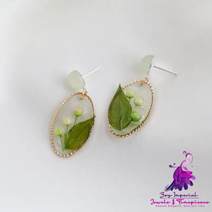 Fashion Oval Picture Frame Earrings