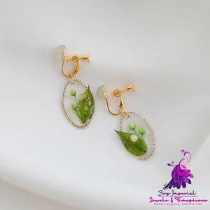 Fashion Oval Picture Frame Earrings