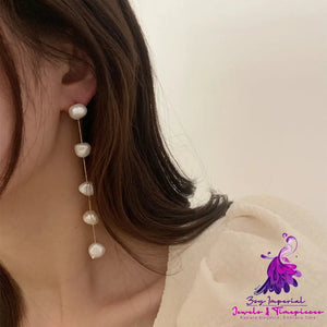 Women’s Fashion Pearl Tassel Earrings