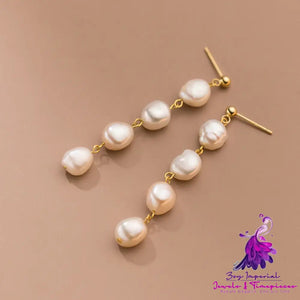 Women’s Fashion Pearl Tassel Earrings