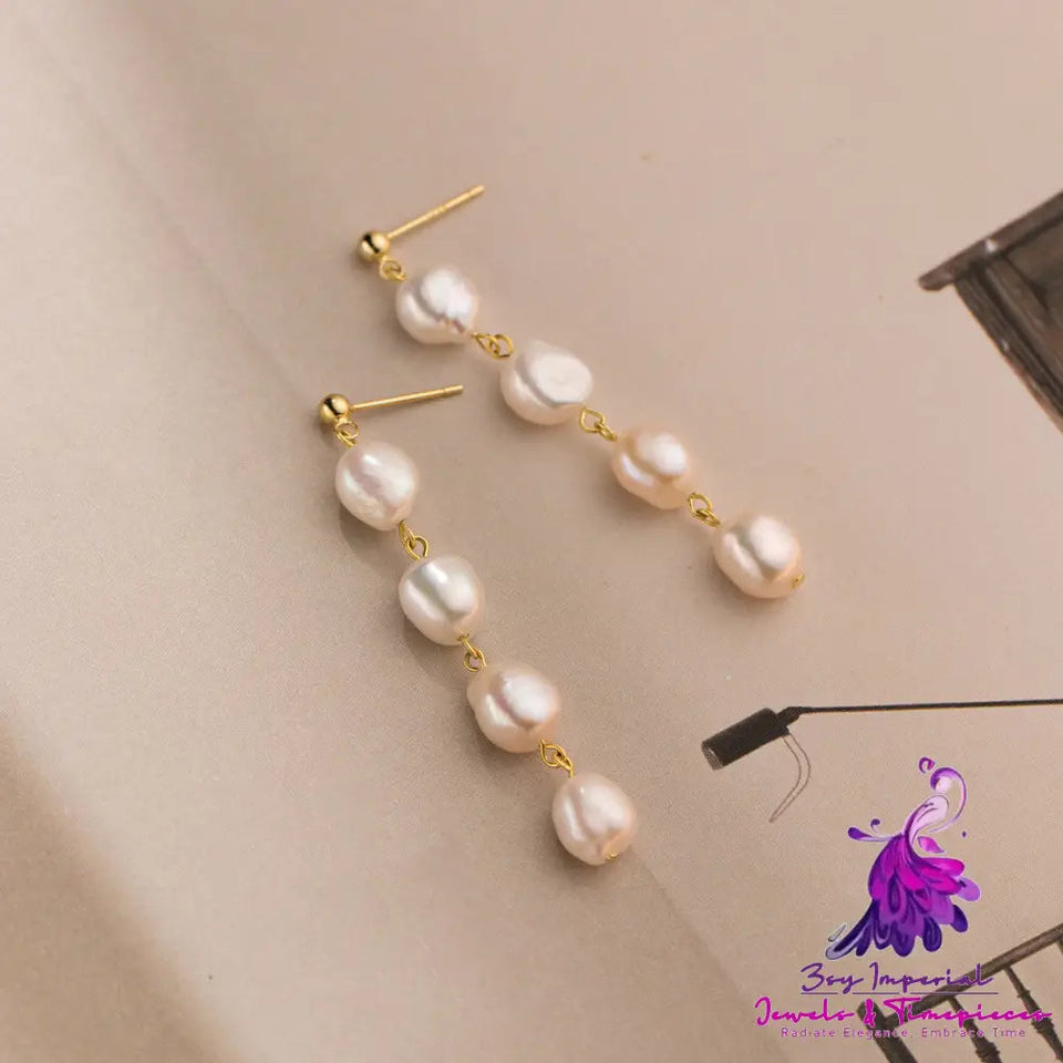 Women’s Fashion Pearl Tassel Earrings