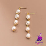 Women’s Fashion Pearl Tassel Earrings