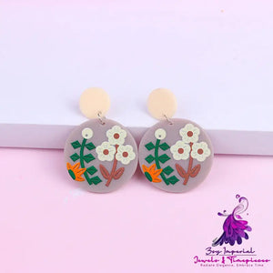 Women’s Fashion Simple Acrylic Earrings