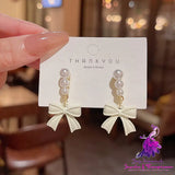 Luxury Pearl Bow Earrings