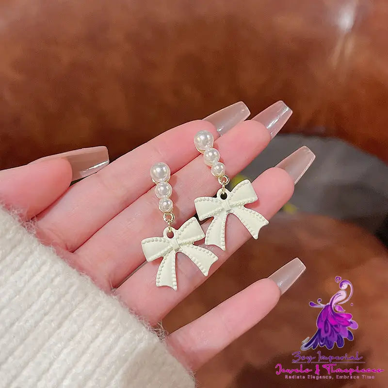 Luxury Pearl Bow Earrings