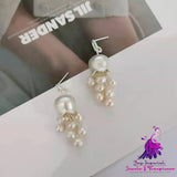 Matte Bell Orchid Pearl Earrings