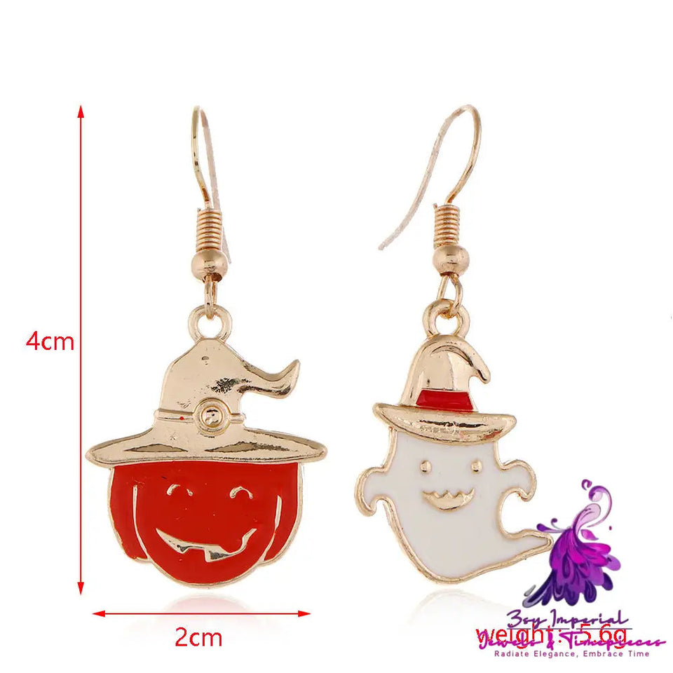 Halloween Series Earrings Horror Funny Personality Skull