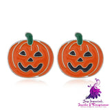 Halloween Series Earrings Horror Funny Personality Skull