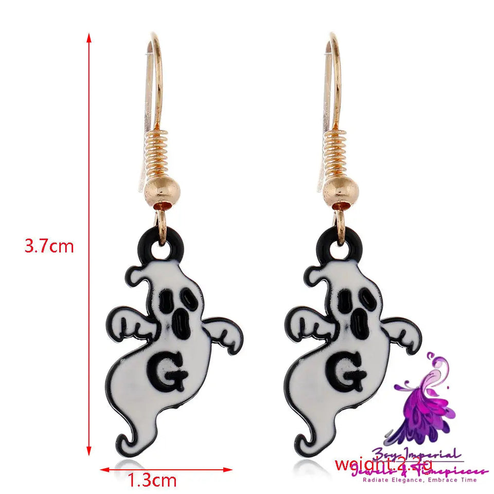 Halloween Series Earrings Horror Funny Personality Skull