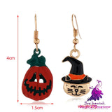 Halloween Series Earrings Horror Funny Personality Skull