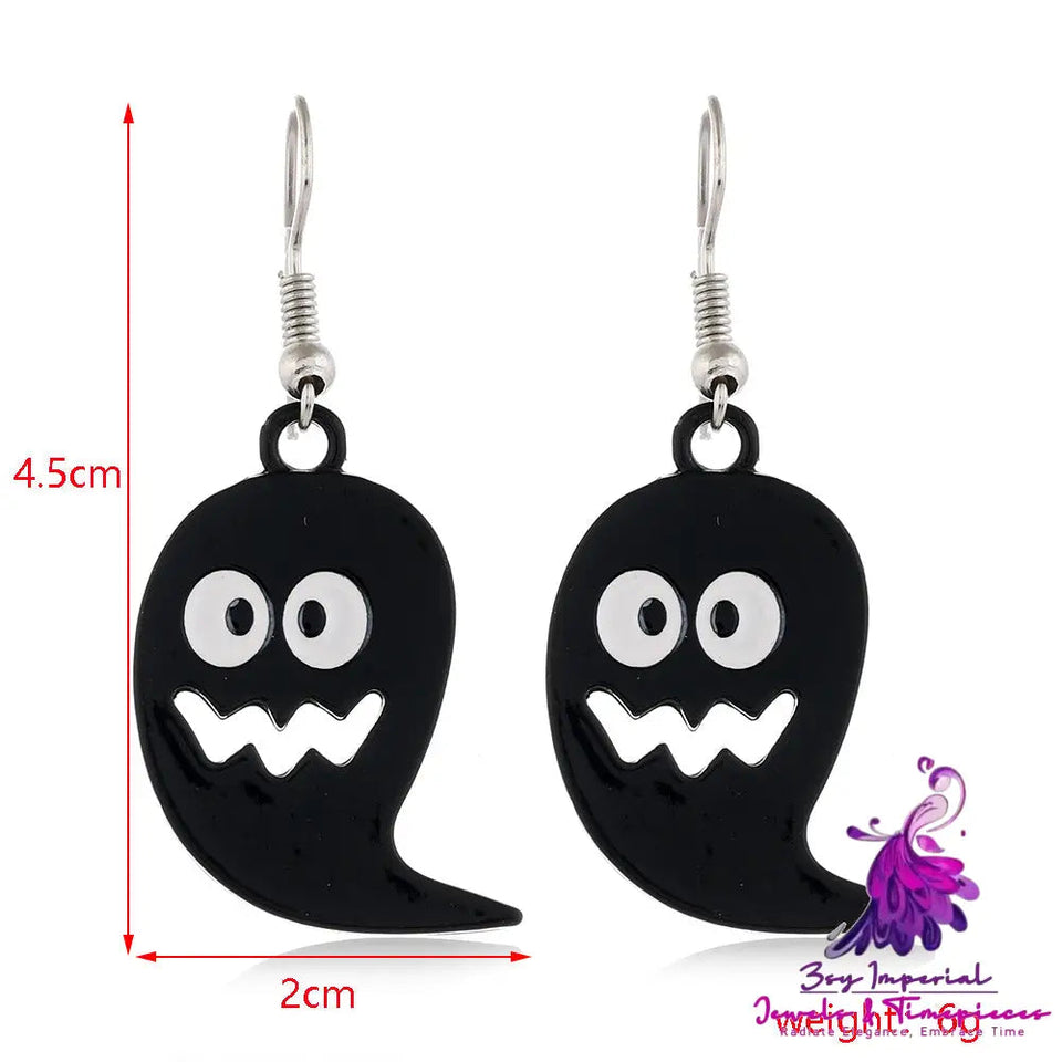 Halloween Series Earrings Horror Funny Personality Skull