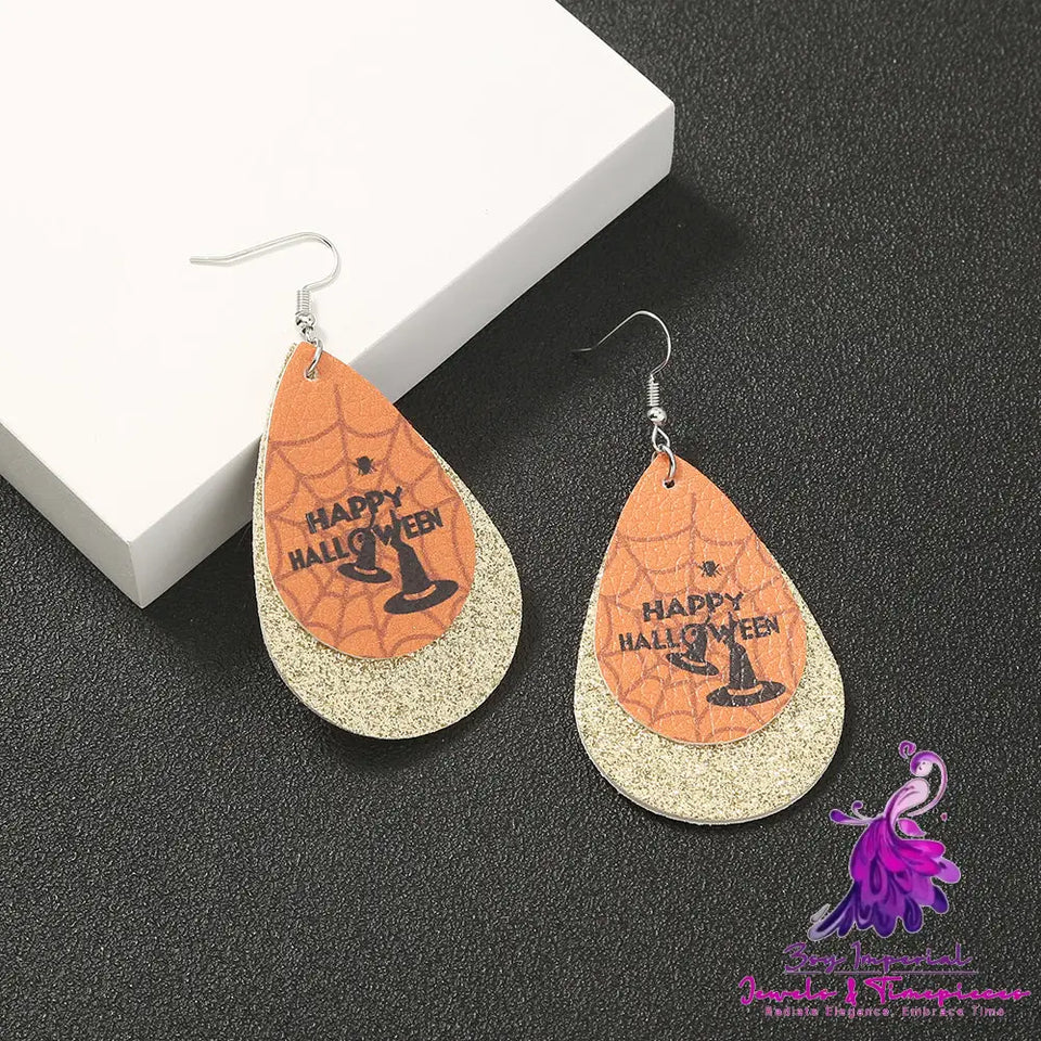 Simple Geometric Halloween Earrings