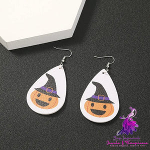 Simple Geometric Personality Halloween Earrings