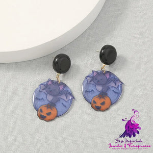 Simple Geometric Personality Halloween Earrings