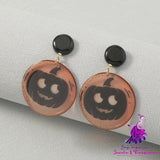 Simple Geometric Personality Halloween Earrings