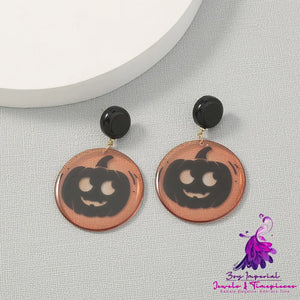 Simple Geometric Personality Halloween Earrings