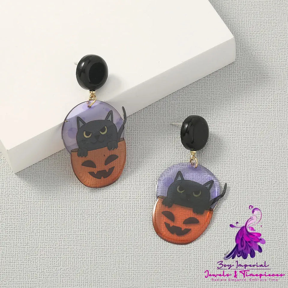 Simple Geometric Halloween Earrings