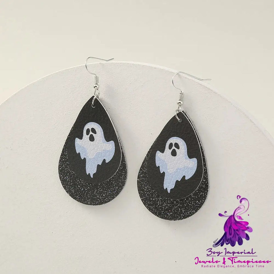 Simple Geometric Halloween Earrings