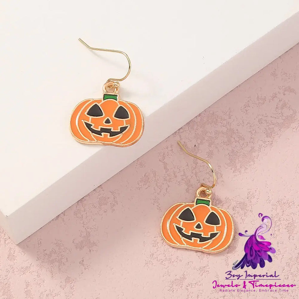 Simple Geometric Personality Halloween Earrings