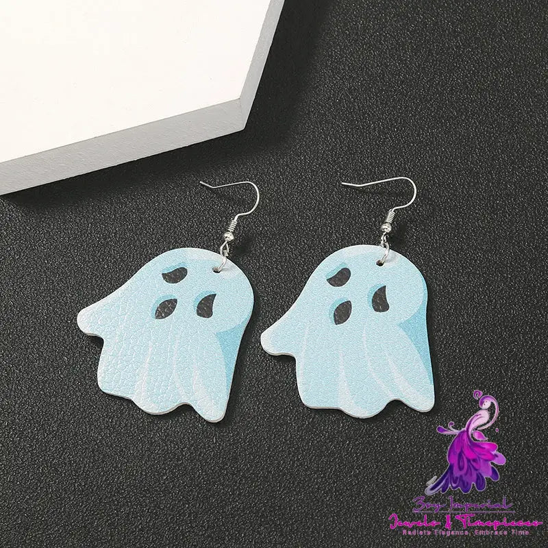 Simple Geometric Personality Halloween Earrings